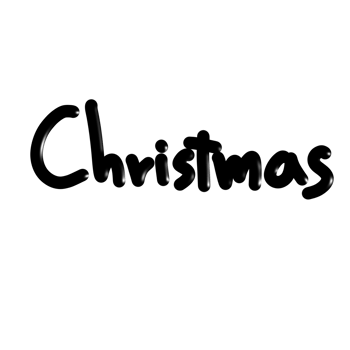 Christmas font text png