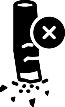 solid icon for ending vector