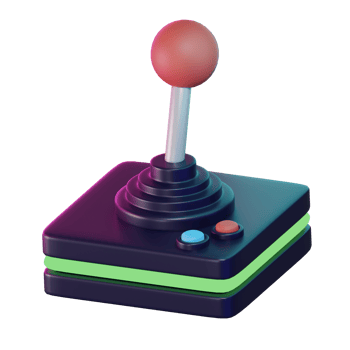 Joystick Gaming 3D Illustration png