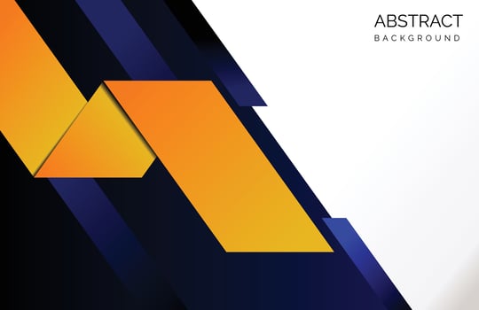 Abstract blue and orange arrow background. Vector illustration for your design