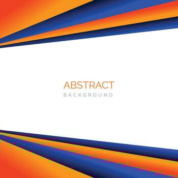 Abstract orange and blue background with space for text. Vector illustration