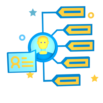 Digital marketing 3d icon object png