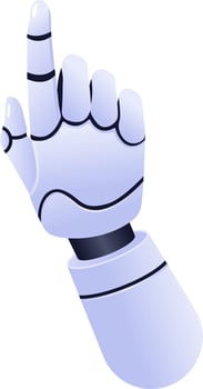Robot hand Robotic Process Automation Illustration vector