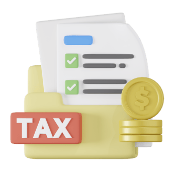 Tax Accounting Finance 3D Illustration png