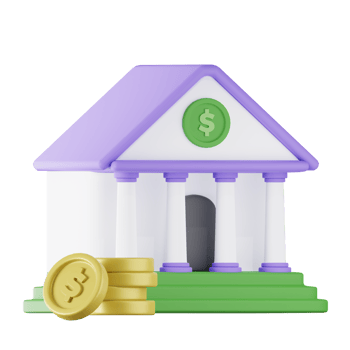Bank Accounting Finance 3D Illustration png