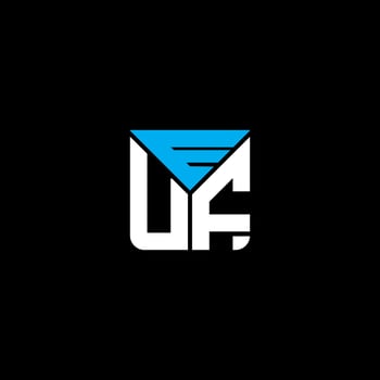 EUF letter logo creative design with vector graphic, EUF simple and modern logo. EUF luxurious alphabet design