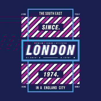 london text frame, graphic fashion style, t shirt design, typography vector, illustration vector