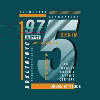 brooklyn text frame, graphic fashion style, t shirt design, typography vector, illustration vector