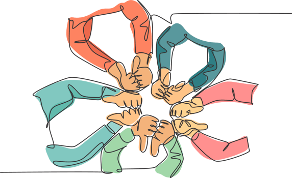 One line drawing of arm hands with thumbs up and thumbs down gesture sign. Good excellence and bad worst service symbol concept. Continuous line draw design graphic illustration png