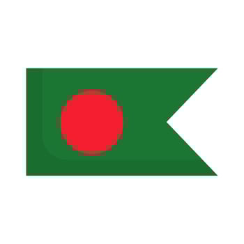 Modern Bangladesh flag icon. Vector. vector