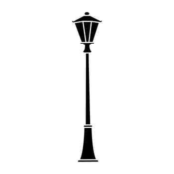 Street light vector icon. Street lighting illustration sign. Flashlight symbol. lamp logo.