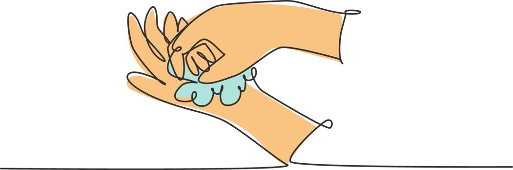 Continuous one line drawing twelve steps hand washing by rubbing the palms of the hands with soap until they are clean from germs. Hand hygiene. Single line draw design graphic illustration. png