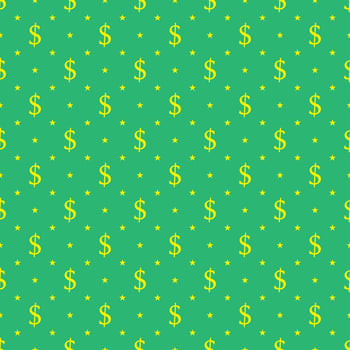 Seamless pattern with dollar sign. Endless vector background. Stock vector illustration.