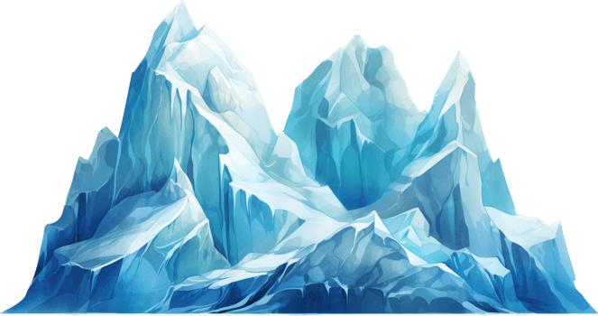 Ice mountain with . png