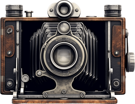 Vintage camera with . png