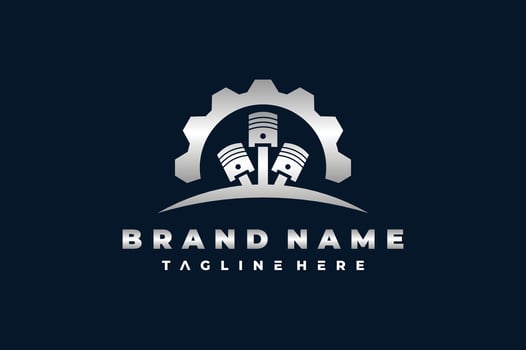 piston gear logo vector