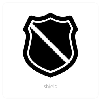 Shield and security icon concept vector