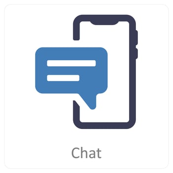 chat and communication icon concept vector