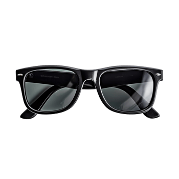 Black sunglasses isolated on transparent white background. png
