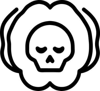 vector illustration of skull icon