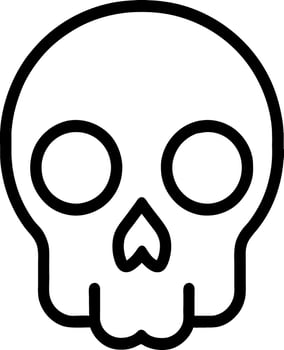 vector illustration of skull icon