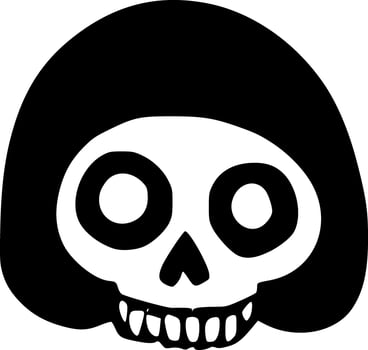 vector illustration of skull icon