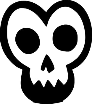 vector illustration of skull icon