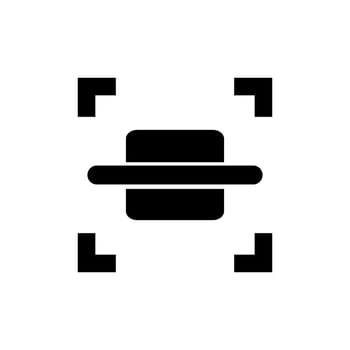 Scan silhouette icon. Data scan. Vector. vector