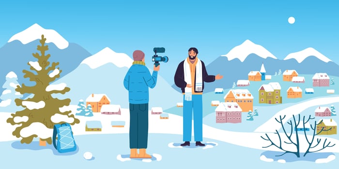 Travel Blogger Flat vector