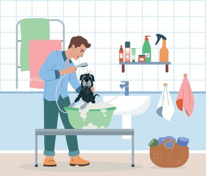 Dog Grooming Background vector