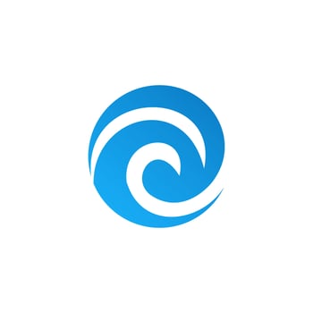 Ocean wave logo element, waves logo concept vector