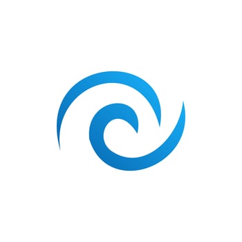 Ocean wave logo element, waves logo concept vector
