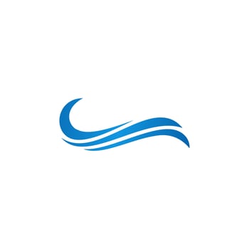 ocean and sea water flowing wave swimming vector symbols