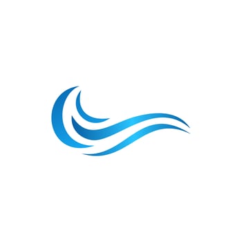 ocean and sea water flowing wave swimming vector symbols