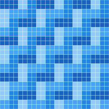 Blue tile background, Mosaic tile background, Tile background, Seamless pattern, Mosaic seamless pattern, Mosaic tiles texture or background. Bathroom wall tiles, floor tiles with beautiful pattern vector
