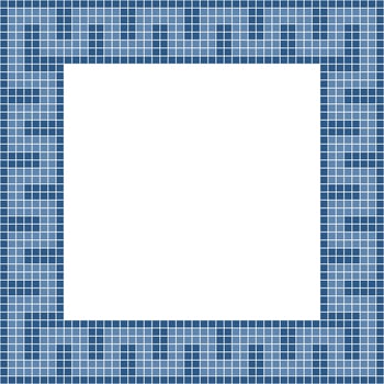 Navy blue tile frame, Mosaic tile frame, Tile frame, Seamless pattern, Mosaic seamless pattern, Mosaic tiles texture or background. Bathroom wall tiles, floor tiles with beautiful pattern vector