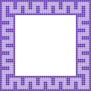 Purple tile frame, Mosaic tile frame, Tile frame, Seamless pattern, Mosaic seamless pattern, Mosaic tiles texture or background. Bathroom wall tiles, floor tiles with beautiful pattern vector