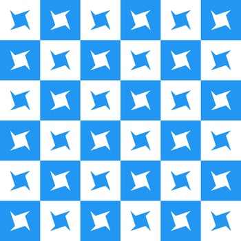 Blue ninja star. ninja star pattern. ninja star pattern background. ninja star background. Seamless pattern. for backdrop, decoration, Gift wrapping vector
