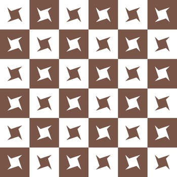 Brown ninja star. ninja star pattern. ninja star pattern background. ninja star background. Seamless pattern. for backdrop, decoration, Gift wrapping vector