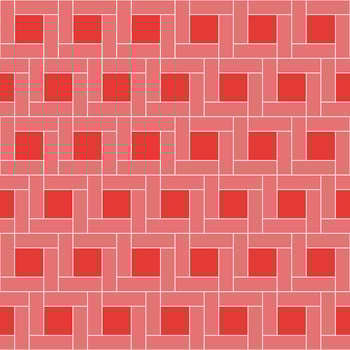 Square vector pattern. Red square pattern. Seamless geometric pattern for clothing, wrapping paper, backdrop, background, gift card.