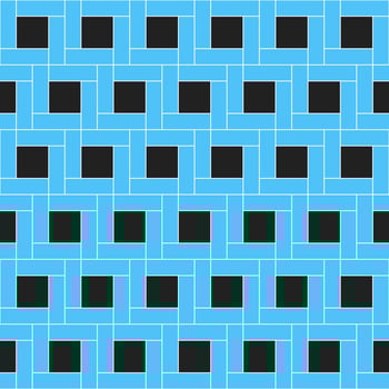 Square vector pattern. Blue square pattern. Seamless geometric pattern for clothing, wrapping paper, backdrop, background, gift card.