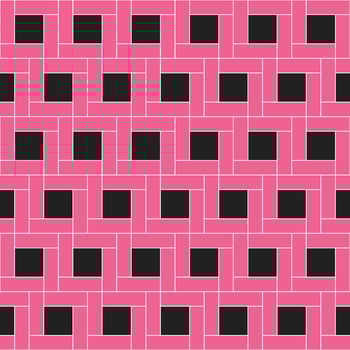 Square vector pattern. Pink square pattern. Seamless geometric pattern for clothing, wrapping paper, backdrop, background, gift card.