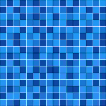 Blue tile background, Mosaic tile background, Tile background, Seamless pattern, Mosaic seamless pattern, Mosaic tiles texture or background. Bathroom wall tiles, swimming pool tiles. vector
