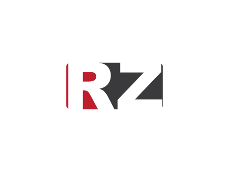 Square Shape Rz Initial Luxury Png Logo, Unique Png RZ Logo Letter Design