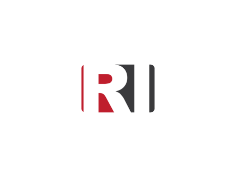 Square Shape Ri Initial Luxury Png Logo, Unique Png RI Logo Letter Design