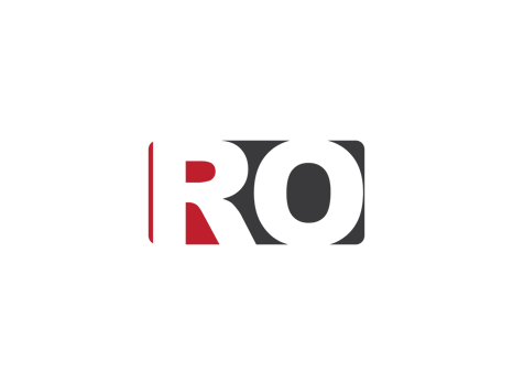 Square Shape Ro Initial Luxury Png Logo, Unique Png RO Logo Letter Design