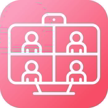 Video Conferencing Vector Icon