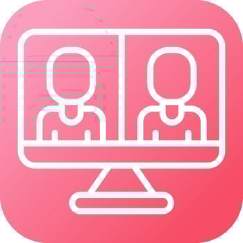 Video Conferencing Vector Icon
