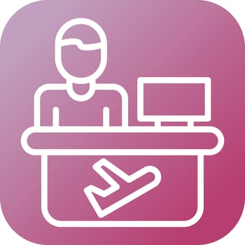 Travel Agent Vector Icon