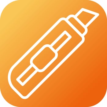 Utility knife Vector Icon